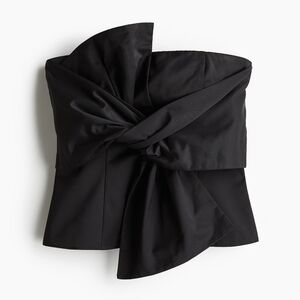 NWT H&M Bow-front Bandeau Top Sz S